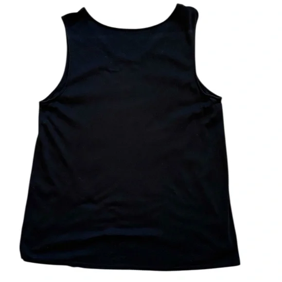 🖤 Classic J.Jill Black Pima Cotton Tank — Size L - Picture 3 of 7
